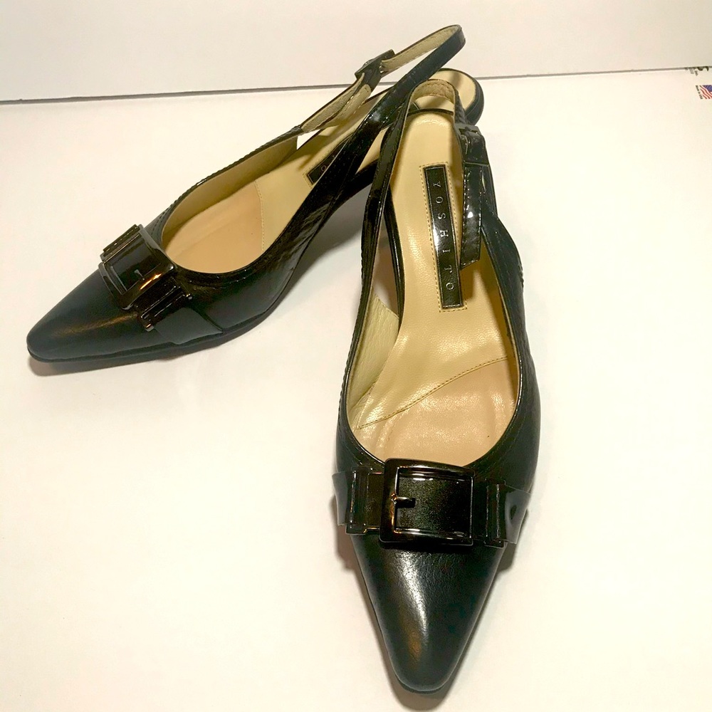 Yoshito designer heels BLK 5 1/2 great condition
